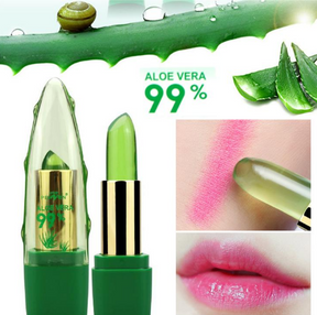 Aloe Vera Magic: Color-Changing Lipstick Gloss - Your Exclusive Shade, Direct from Eastern Herbal Mastery