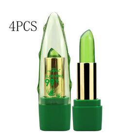 Aloe Vera Magic: Color-Changing Lipstick Gloss - Your Exclusive Shade, Direct from Eastern Herbal Mastery