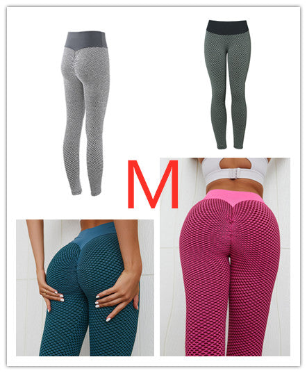 Sculpt & Define: Seamless Plaid Leggings with High Waist Control