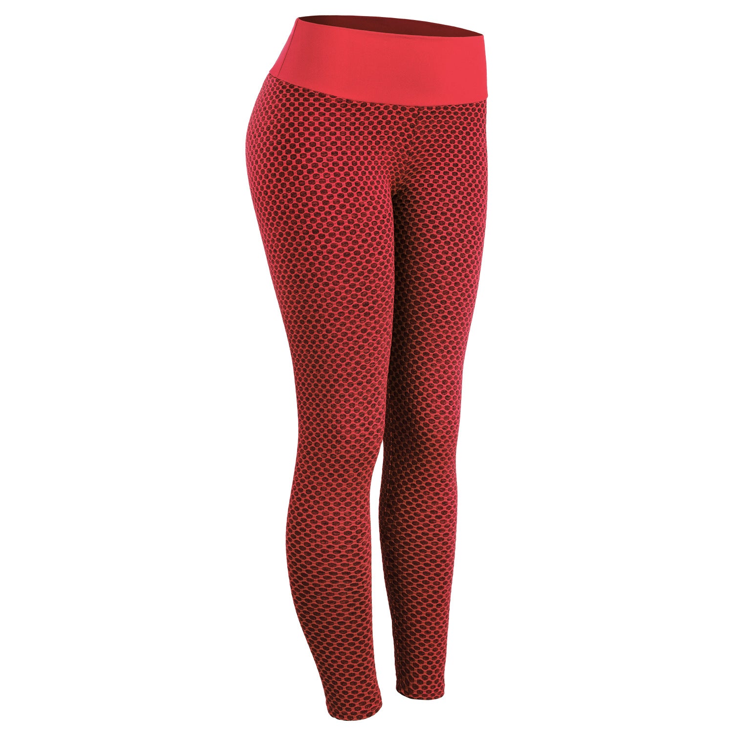 Sculpt & Define: Seamless Plaid Leggings with High Waist Control