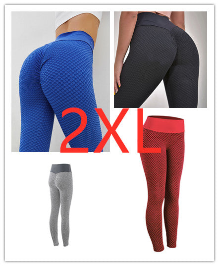 Sculpt & Define: Seamless Plaid Leggings with High Waist Control