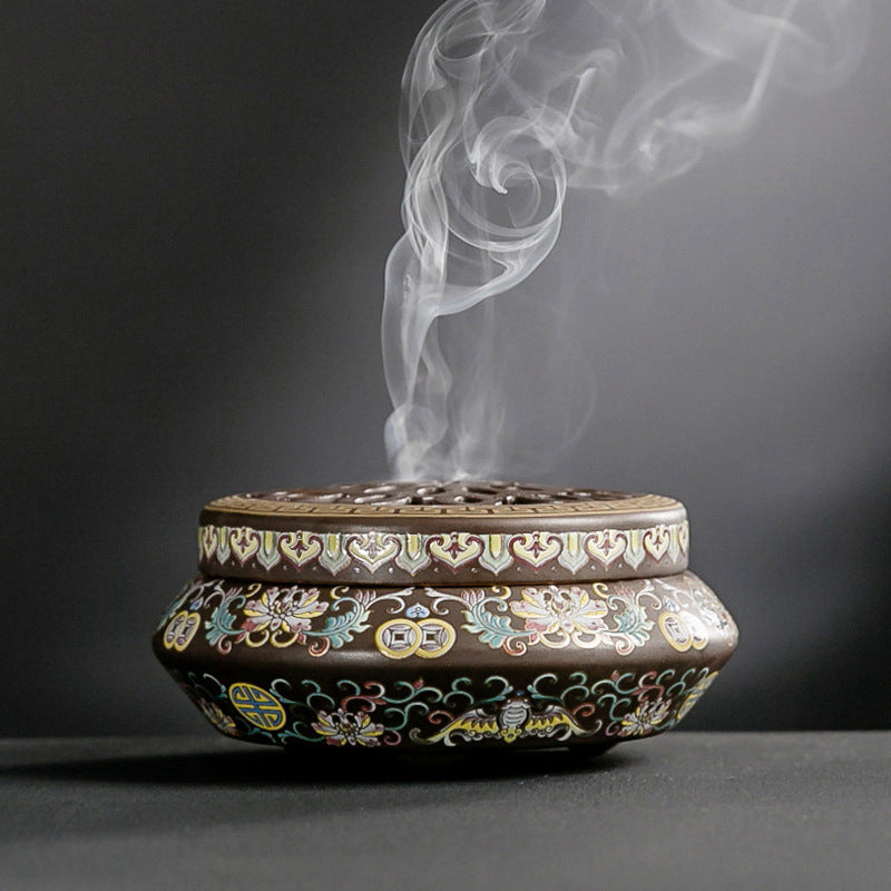 Handcrafted Ceramic Cloisonné Incense Burner: A Timeless Classic from Dehua