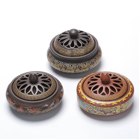 Handcrafted Ceramic Cloisonné Incense Burner: A Timeless Classic from Dehua