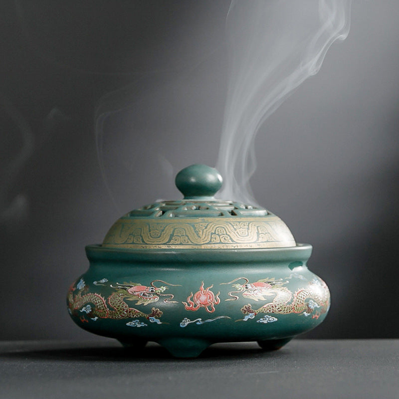 Handcrafted Ceramic Cloisonné Incense Burner: A Timeless Classic from Dehua