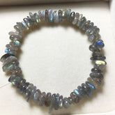 Mystical Luminescence: Unisex Grey Moonstone Bracelet