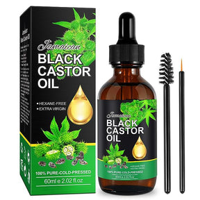 Premium Black Castor Oil Hair Care Essential - Achieve Stronger, Smoother Locks