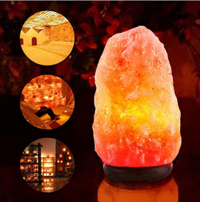 Rose Crystal Salt Lamp – Elegant Bedside Night Light & Natural Health Enhancer