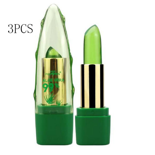 Aloe Vera Magic: Color-Changing Lipstick Gloss - Your Exclusive Shade, Direct from Eastern Herbal Mastery