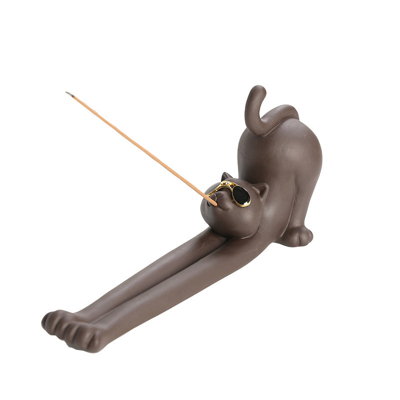 Whimsical Stretching Animal Incense Holders: A Fusion of European Elegance & Playfulness