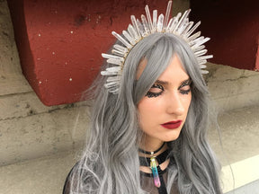 Crystal Crown: Elegance and Energy in a Natural Quartz Headband