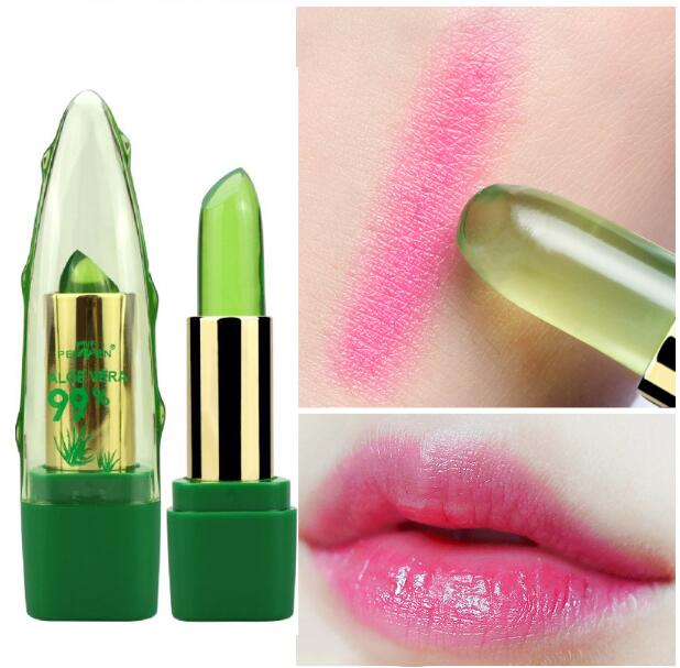 Aloe Vera Magic: Color-Changing Lipstick Gloss - Your Exclusive Shade, Direct from Eastern Herbal Mastery