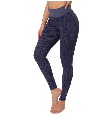 Sculpt & Define: Seamless Plaid Leggings with High Waist Control