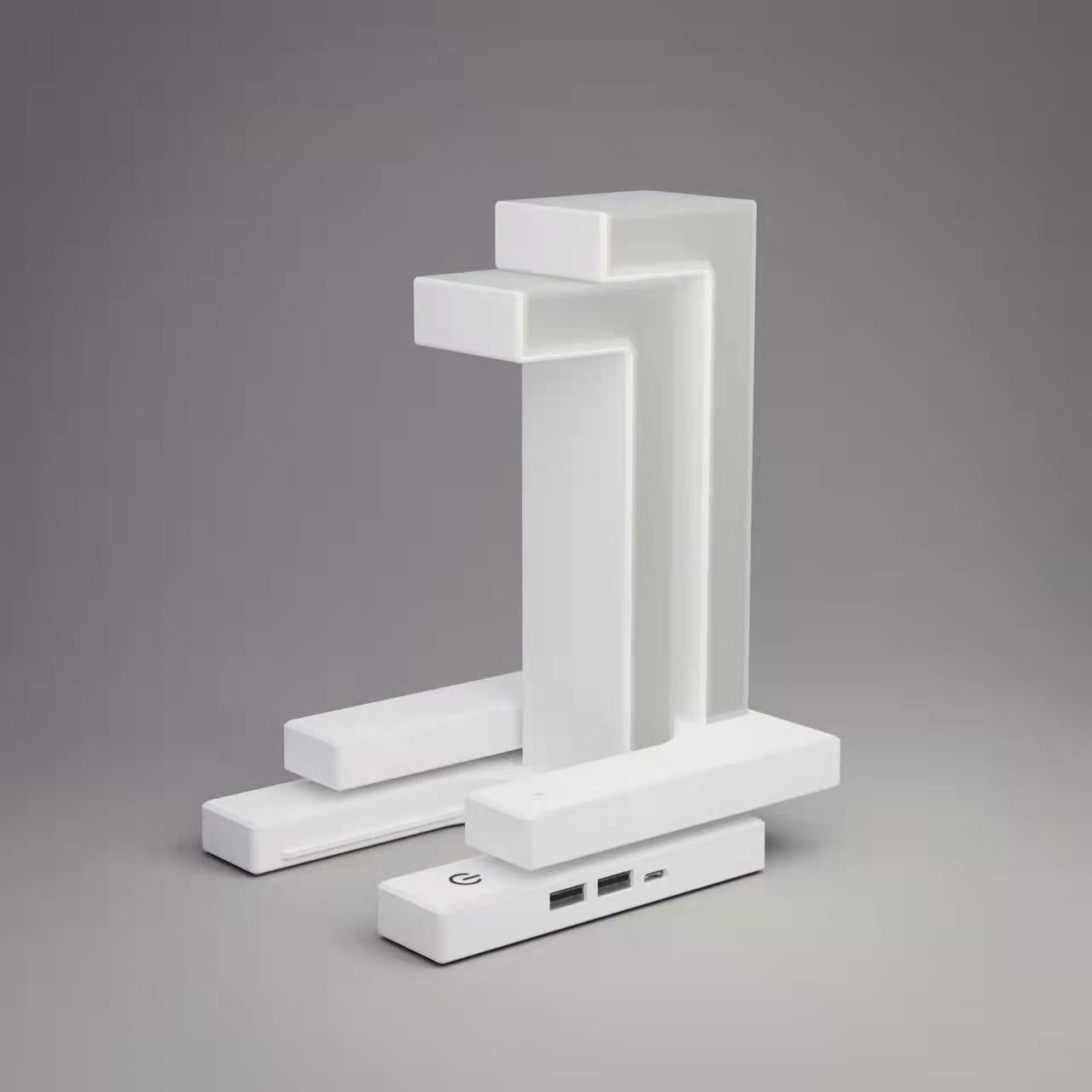 Modern Floating Balance Table Lamp with Wireless Smartphone Charging - A Fusion of Style & Technology for Home and Office