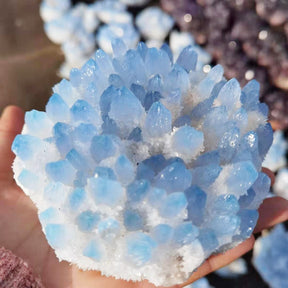 Icy Enchantment: Modern Minimalist Crystal Rough Stone Ornament