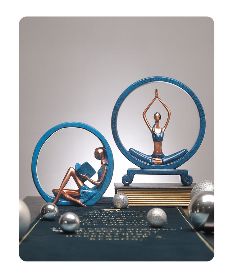 Yoga girl decoration