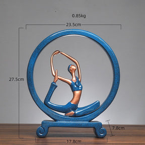 Yoga girl decoration