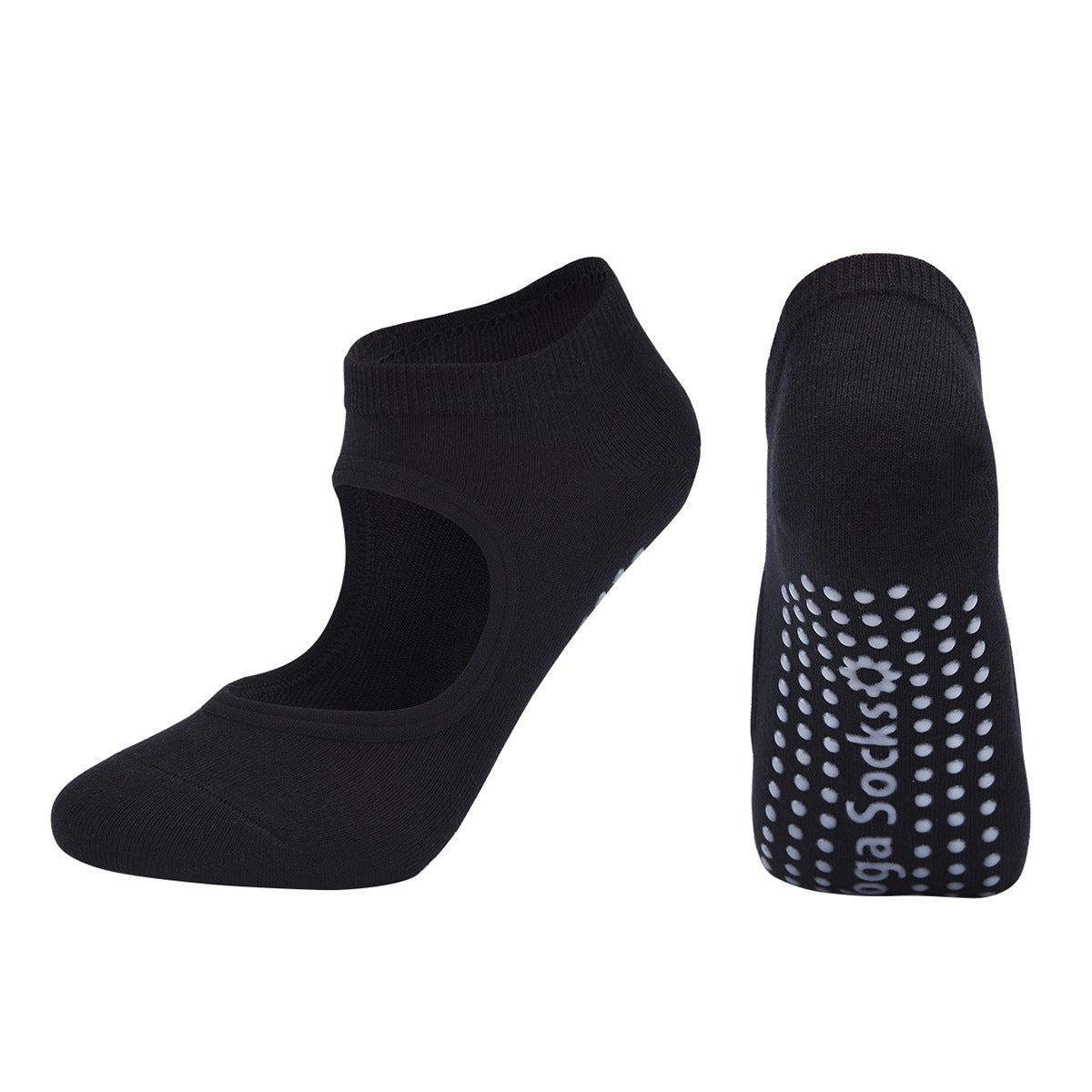 Luxurious Combed Cotton Yoga Socks with Traction - Enhance Your Practice Today!