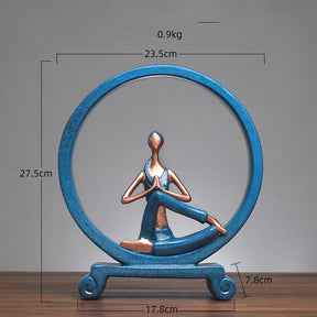 Yoga girl decoration