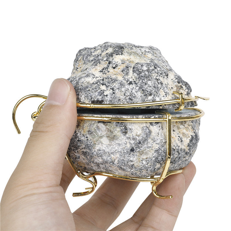 Keep Your Treasures Hidden in Style with our Natural Agate Geode Jewelry Box