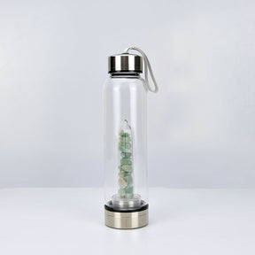 Natural Crystal Stone Energy Infused Water Bottle - Hydrate with Healing Power