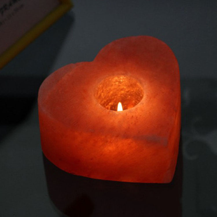 Himalayan Rose Salt Candle Holder - Experience the Healing Power of Natural Himalayan Salt!