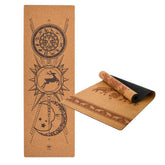 Get Your Grip with our Natural Cork and Rubber Yoga Mat -24in x 72in x .16in