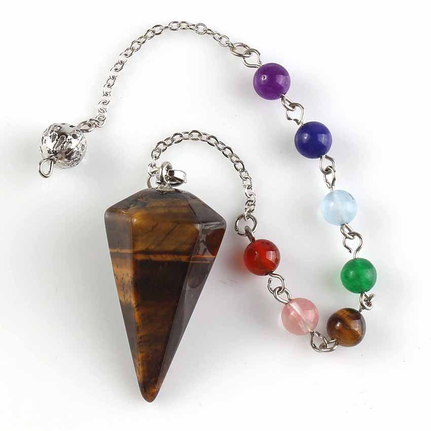 Aura Meditation Stone Pendulum and Divination Pendant - Connect with Your Inner Self and the Universe