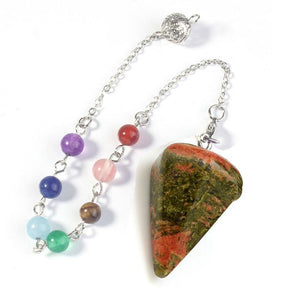 Aura Meditation Stone Pendulum and Divination Pendant - Connect with Your Inner Self and the Universe