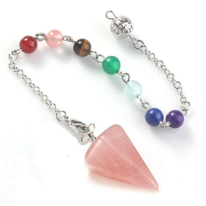 Aura Meditation Stone Pendulum and Divination Pendant - Connect with Your Inner Self and the Universe