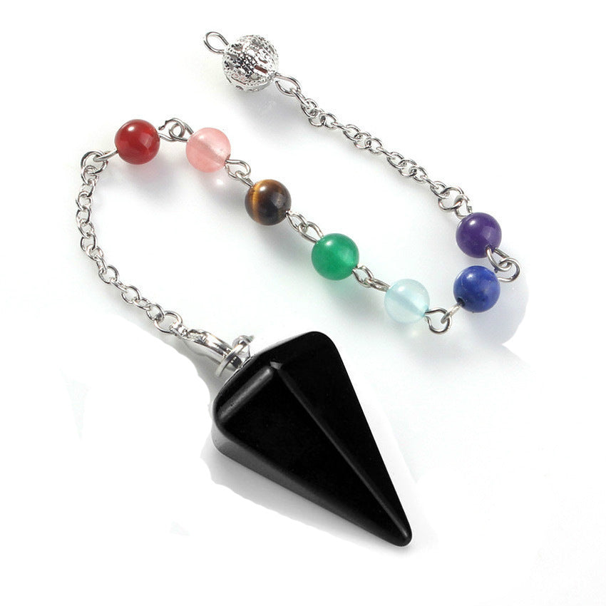 Aura Meditation Stone Pendulum and Divination Pendant - Connect with Your Inner Self and the Universe