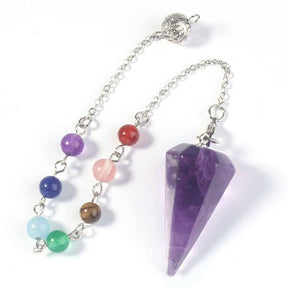 Aura Meditation Stone Pendulum and Divination Pendant - Connect with Your Inner Self and the Universe