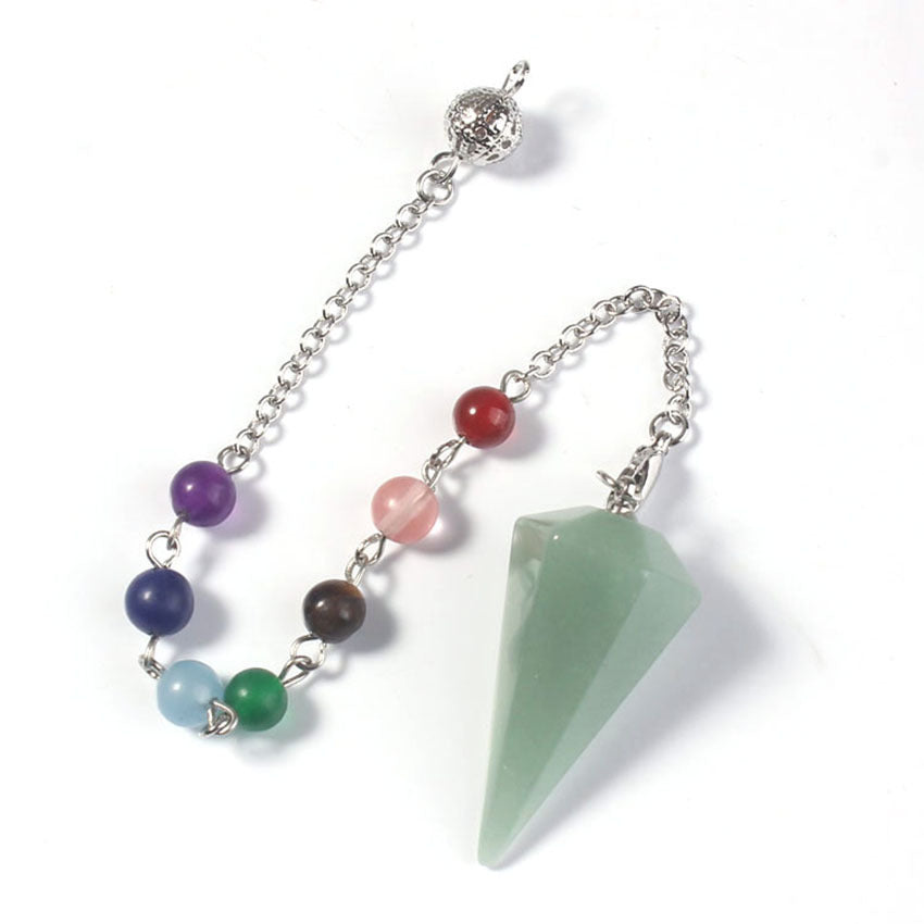 Aura Meditation Stone Pendulum and Divination Pendant - Connect with Your Inner Self and the Universe