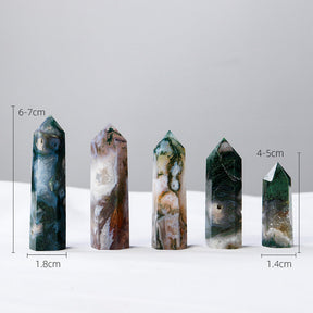 Experience the Power of Natural Agate with our Crystal Single Pointed Column - Perfect for Healing and Decoration