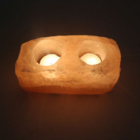 Himalayan Rose Salt Candle Holder - Experience the Healing Power of Natural Himalayan Salt!