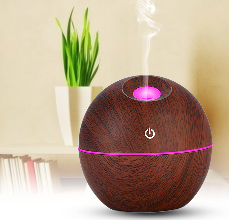 USB Aroma Essential Oil Ultrasonic Cold Steam Diffuser Air Humidifier with LED Night Light