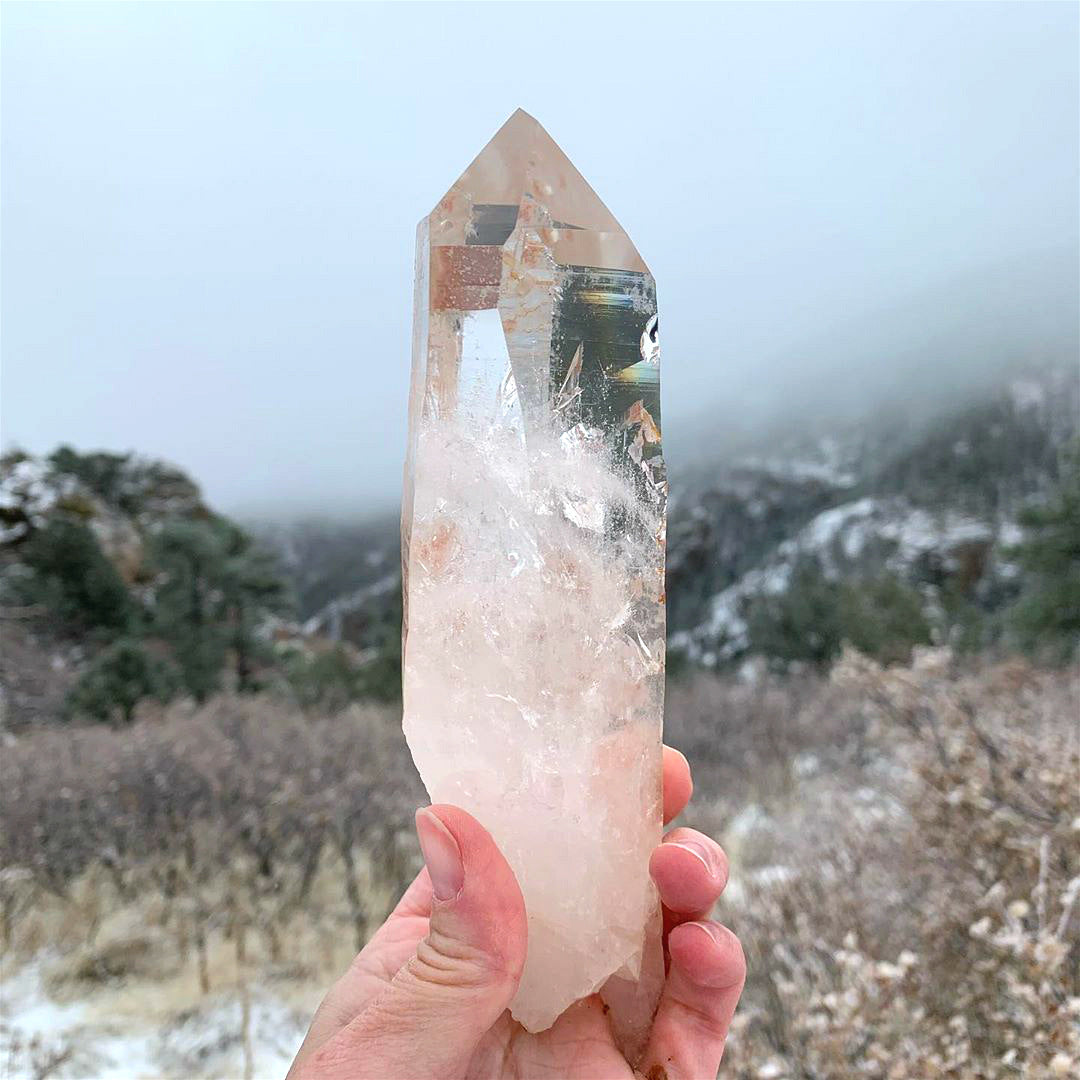 Unlock the Mysteries of Space and Time with the Natural Rough Crystal Wand