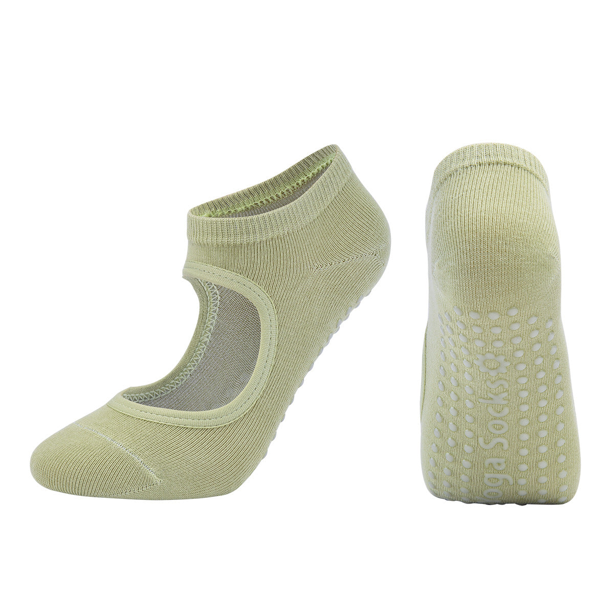 Luxurious Combed Cotton Yoga Socks with Traction - Enhance Your Practice Today!