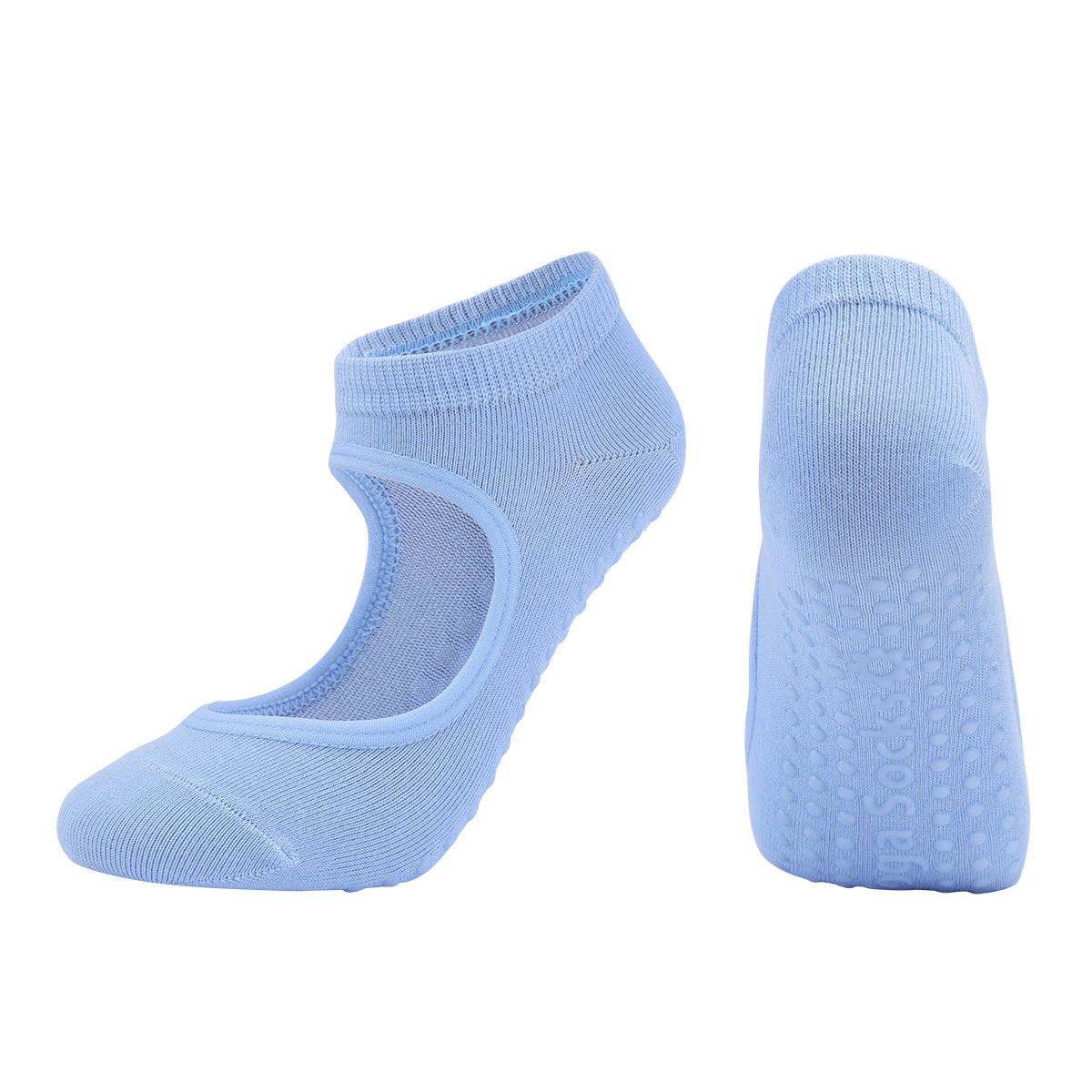 Luxurious Combed Cotton Yoga Socks with Traction - Enhance Your Practice Today!