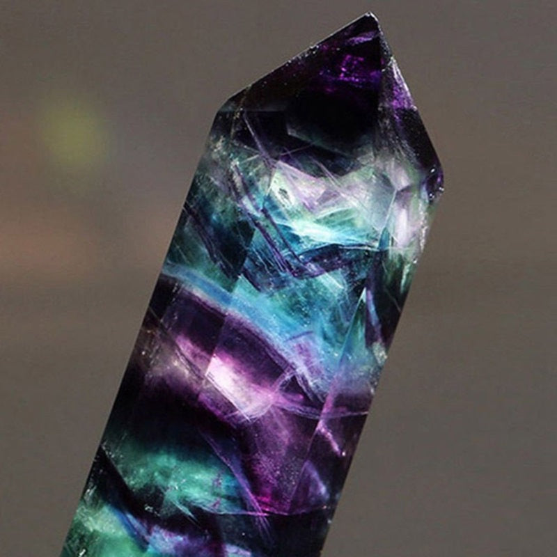 Natural Fluorite Crystal Column - Hand-Polished for Stunning Beauty and Healing Energy