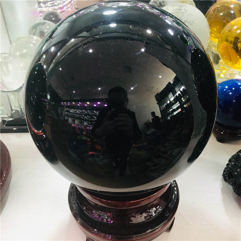 Experience the Mystical Powers of Obsidian Crystal Ball: Elevate Your Meditation and Energy with Our Premium Quality Crystal Ball