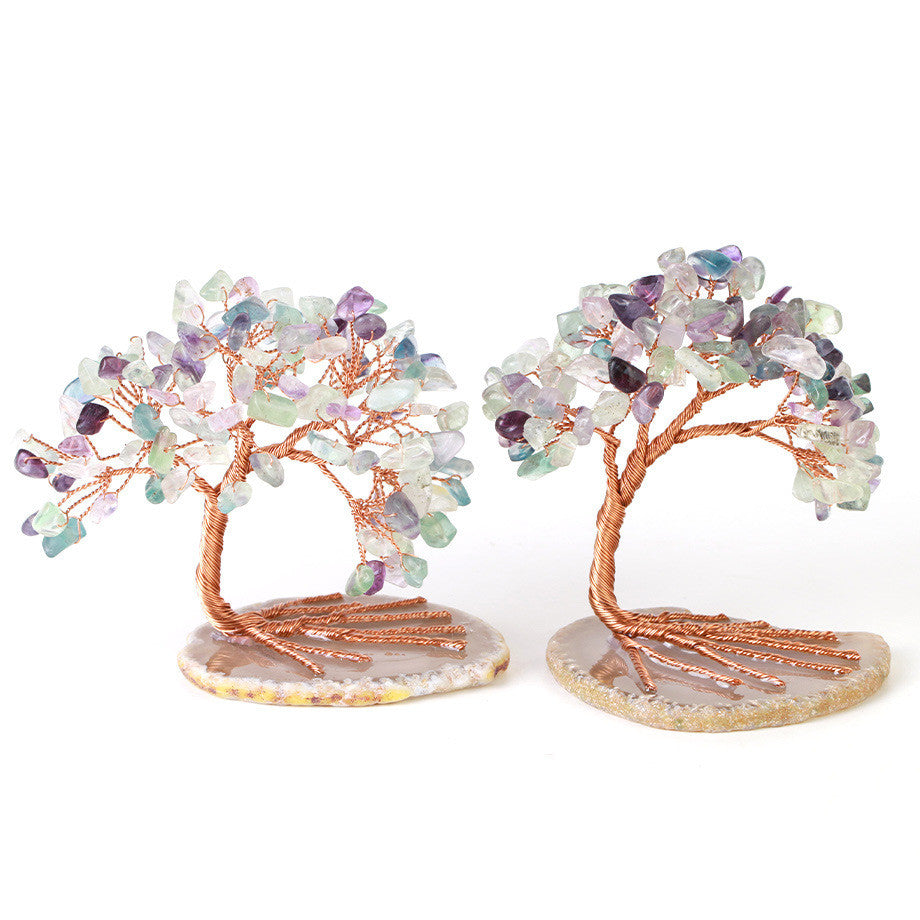 Handmade Gemstone Tree of Life with Copper Wire Wrapping - Choose Your Color and Enjoy the Healing Properties of Natural Crystals