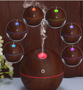 USB Aroma Essential Oil Ultrasonic Cold Steam Diffuser Air Humidifier with LED Night Light