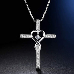 Get the Perfect Blend of Elegance and Spirituality with Our Inlaid Zircon Cross Pendant - Available in 12 Sparkling Colors!