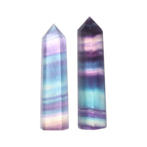 Natural Fluorite Crystal Column - Hand-Polished for Stunning Beauty and Healing Energy