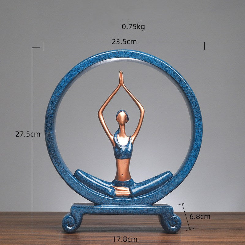 Yoga girl decoration