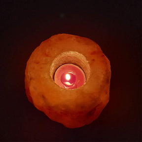 Himalayan Rose Salt Candle Holder - Experience the Healing Power of Natural Himalayan Salt!