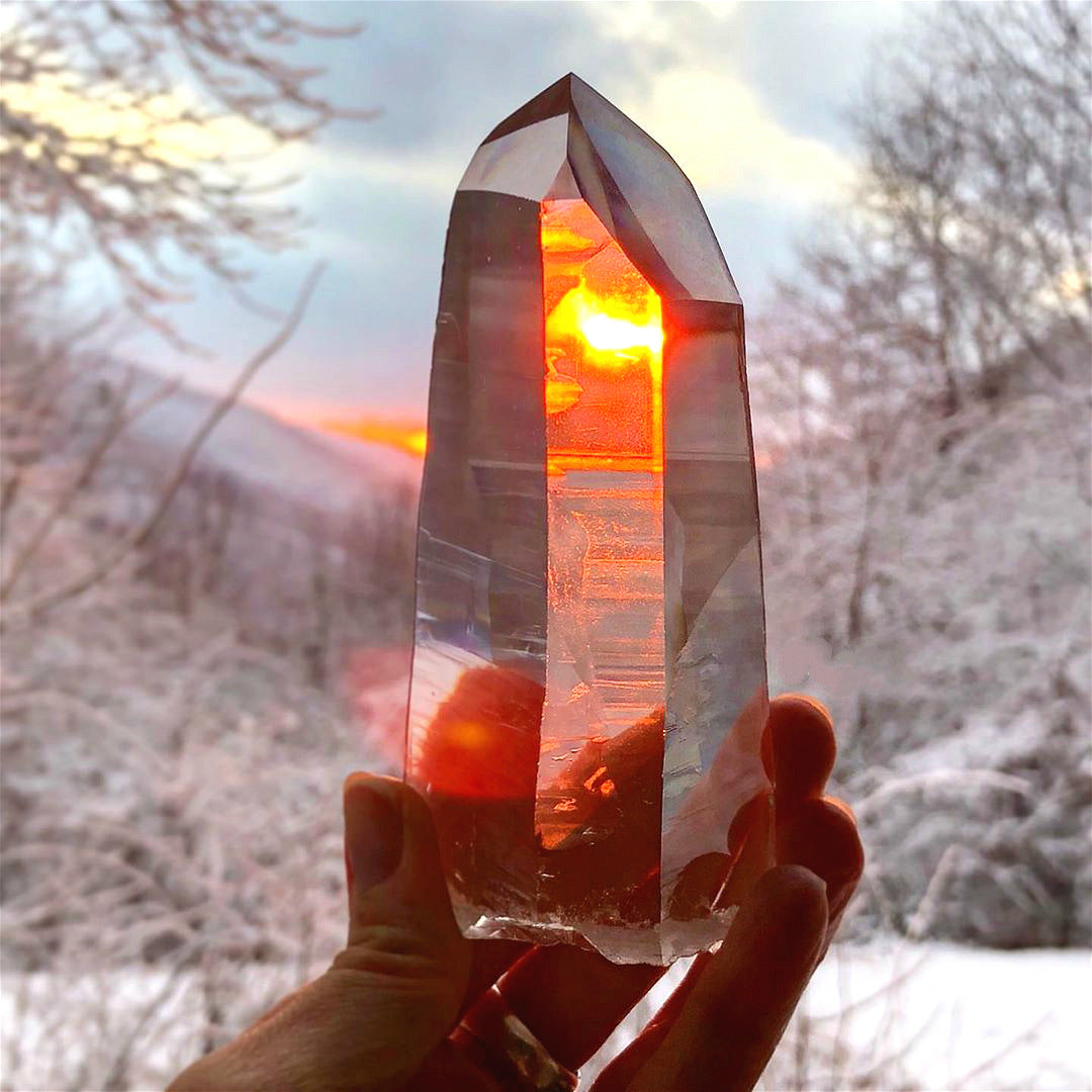 Unlock the Mysteries of Space and Time with the Natural Rough Crystal Wand