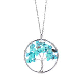 Get Lucky with our Hand Wound Tree of Life Pendant - Choose Your Crystal to Enhance Your Life!