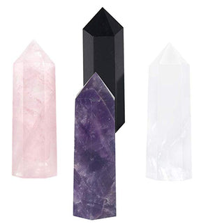 Experience the Power of Nature with our Crystal Hexagonal Energy Columns - Choose Your Stone!