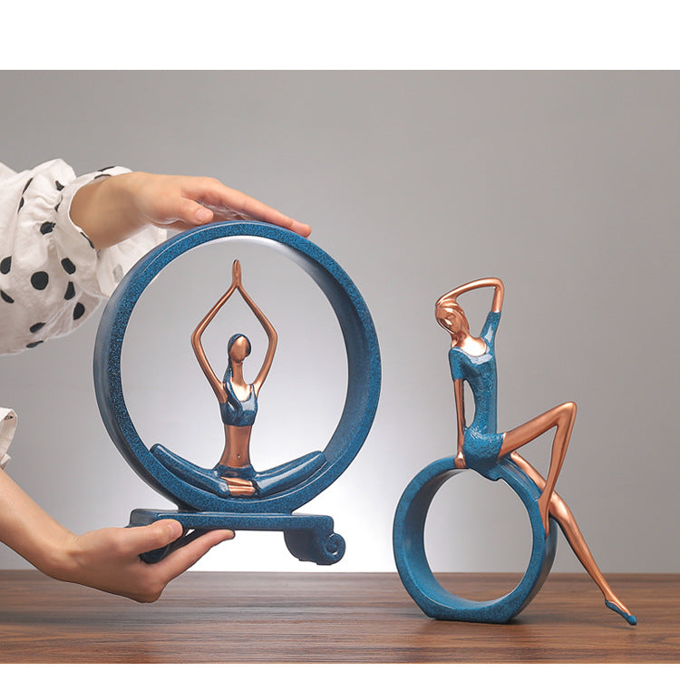 Yoga girl decoration